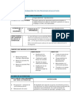 Plantilla de Integración Tic en Procesos Educativos