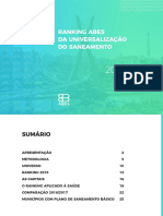 Ranking da universalização do saneamento 2019