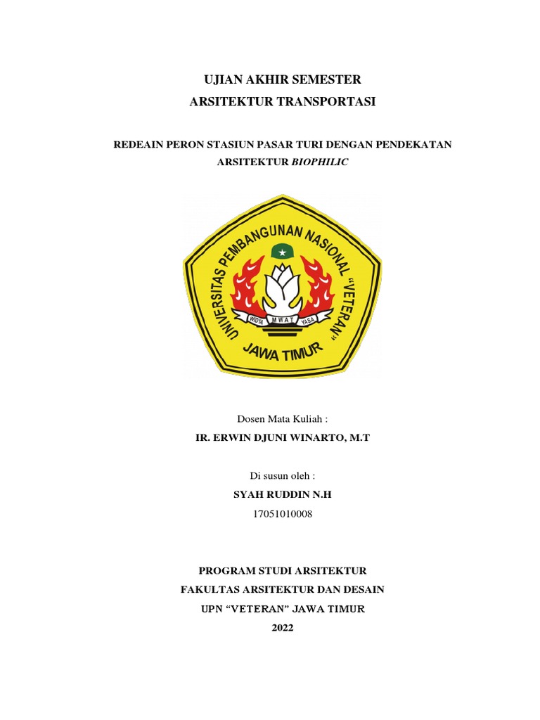 Redesain Peron Stasiun Pasar Turi | PDF | Sains & Matematika