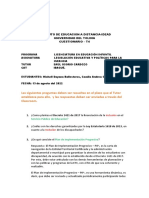 T4 - Cuestionario - Legislación y Políticas