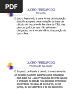 Contabilidade - Lucro Presumido Ppt