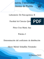 Práctica 1 Determinación Del Coeficiente de Distribución