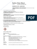 Safety Data Sheet for Fluorescent Magnetic Ink Aerosol