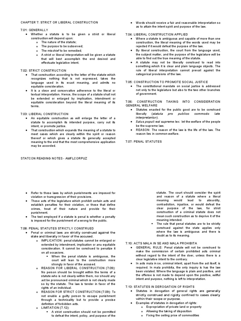 Statutes Vs Rules