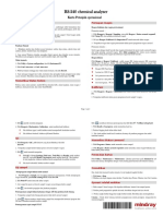 BS-240 Chemical Analyzer: Kartu Petunjuk Operasional