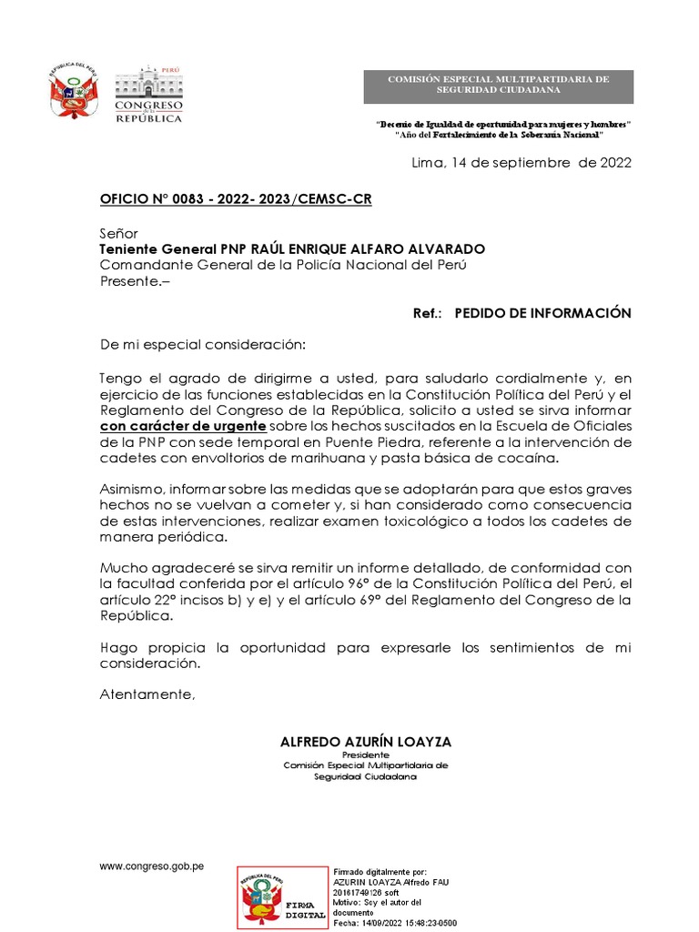 Oficio 008320222023 Comgen Pedido PDF