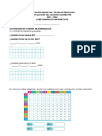 Cuestionario de Matematicas