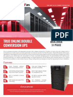 Double conversion UPS for critical power protection