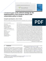 Apostolopoulou 2009 Conceptual Gaps in The National Strategy For The Implementation of The European Natura 2000 Conservation Policy in Greece