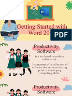 Getting Started with Word 2016 Productivity Software