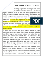 O Leitor Trabalhado Por Sua Leitura