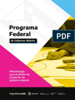 Programa Metodología de Gobierno Abierto (Autogestionado)