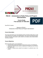 Course Guide PM241 2022 1