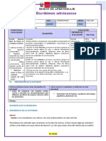 02 de Set - Com - Esribimos Adivinanzas - Iii Ciclo