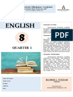 1st Quarter in English 8 PDF