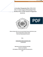 Studi Analisa Koordinasi Menggunakan Relay OCR (OVER: CURRENT RELAY) Untuk Gangguan Hubung Singkat Pada