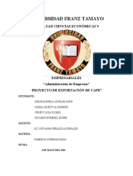 2do Avance - Análisis de Mercado Proyecto Cafe