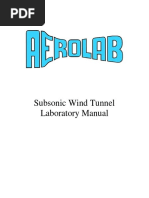 AEROLAB Subsonic Wind Tunnel Lab Manual