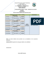 1ra Fecha - Bachillerato