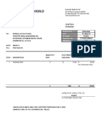 SCW & TF Custom Invoice ROD