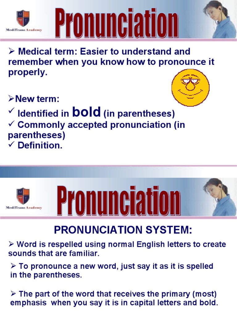 Pronunciation 5 | PDF | Medical Specialties | Clinical Medicine