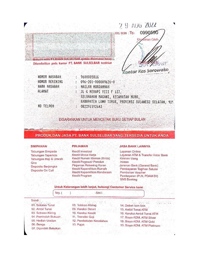 Buku Rekening PDF