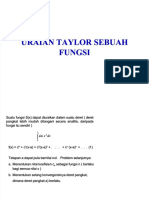 Uraian Taylor Sebuah Fungsi