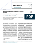 Neuromonitorizaci N en El Neonato Prematuro Extremo - 2021 - Anales de Pediatr A