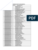 ACRYCIL-9533Unpaid Dividend As On 2009-10