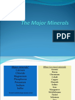 Major Minerals and Their Roles in the Body