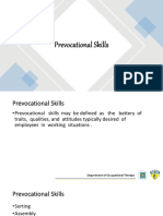 Prevocational Skills