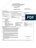 DPWH Form 77-001-M Mechanical Permit Application