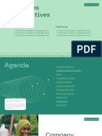 Olive Green Mint Green Modular Abstract Business Case Study and Report Business Presentation