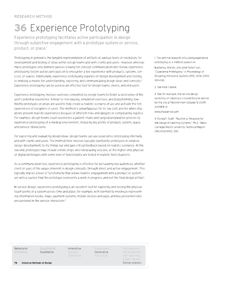 Experience Prototyping PDF