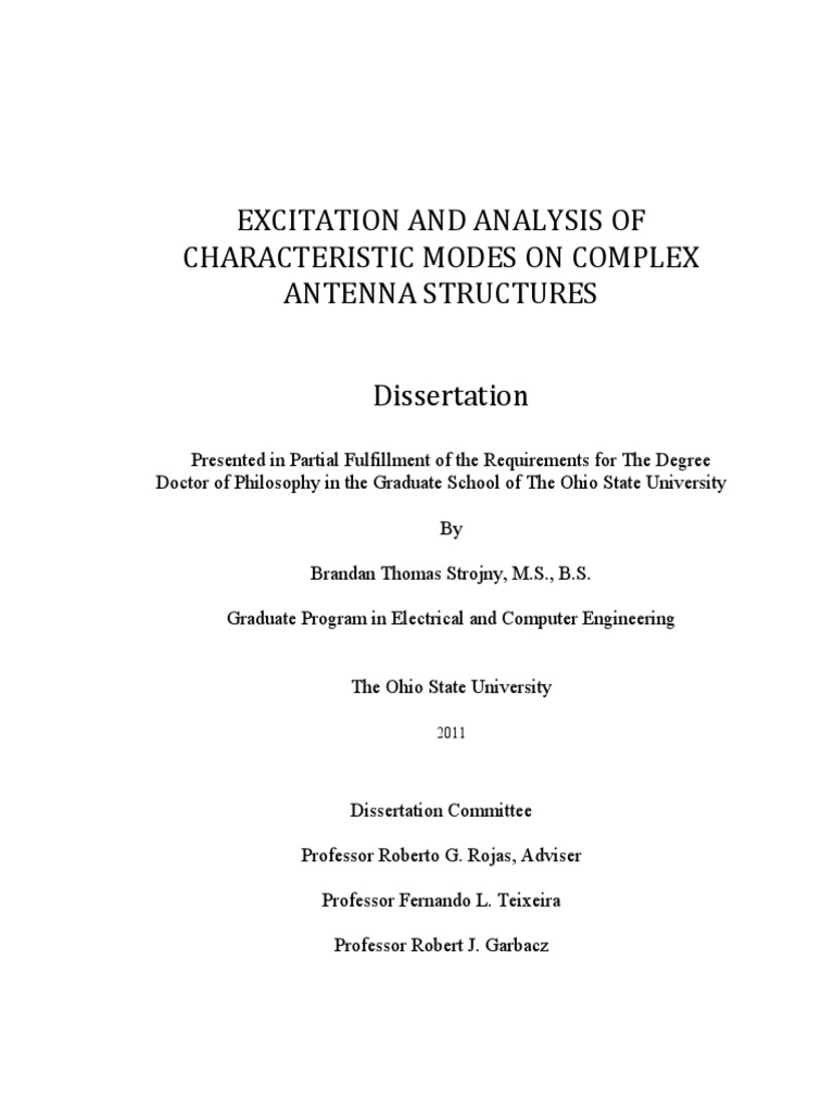 Excitation and Analysis of Cms On Complex Antenna Structures PDF