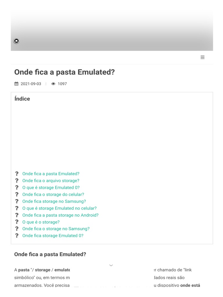 Onde Fica A Pasta Emulated | PDF | Android (sistema operacional ...