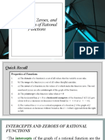 Intercepts, Zeroes, and Asymptotes of Rational Week 3