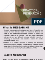 PRACTICAL RESEARCH 2: Types of Research and Quantitative Methods