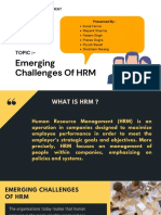 Emerging Challenges of HRM