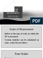 Bajada Ariane Review On Scales of Measuement