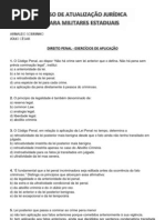 APLICAÇÃO DA LEI PENAL EXERCICIOS