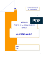 TRABAJO LENGUA. Mod I. 2º Cuatri 21-22