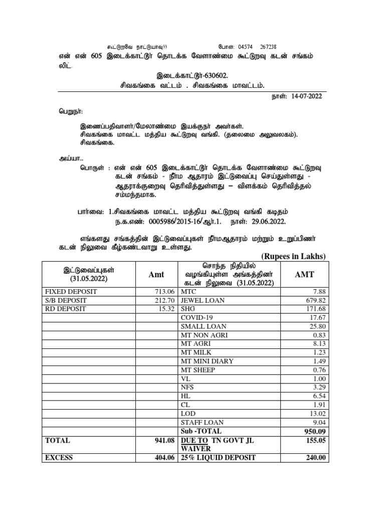 Cover Deficit Md Letter PDF