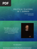 Political Teaching of T. Hobbes
