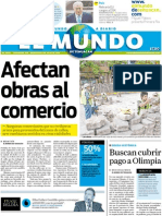 Portada El Mundo de Tehuacán 6 de Julio de 2011
