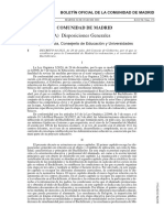 Decreto que establece el currículo y ordenación del Bachillerato en la Comunidad de Madrid