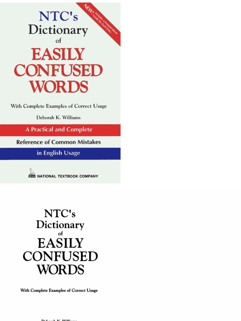 NTC's Dictionary of Easily Confused Words N PDF Noah's Ark