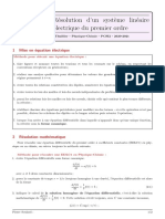 Methode Ix.i Systeme Lineaire D Ordre 1