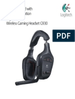 Logitech Gaming Headset g930 Manual de Usuario