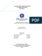 Analisis Manajemen Produksi CV Arira Pangindo